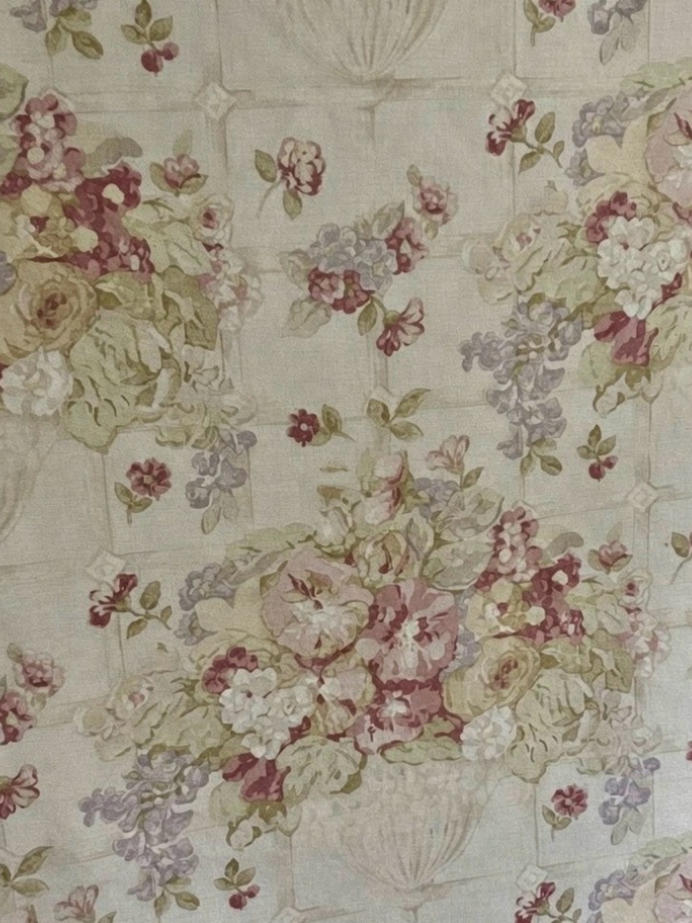 Vintage  Kravet cotton Antique Rose Petal fabric.  1 1/4 yard